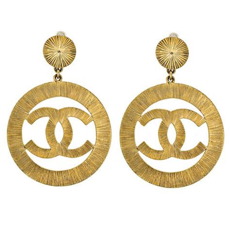 chanel gold circle earrings 2677 23|Chanel earrings authenticity.